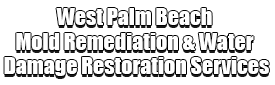 West Palm Beach Mold Remediation & Water Damage Restoration Services Logo-We offer home restoration services, water damage restoration, mold removal & remediation, water removal, fire and smoke damage services, fire damage restoration, mold remediation inspection, and more.